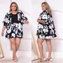 Imagem de Conjunto Kimono Plus Size Tecido Duna e ou Viscolinho Moda Verão Lançamento