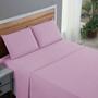Imagem de Conjunto King 4 Peças 200 Fios Jogo de Lençol Algodão com Elástico Roupa de Cama Box
