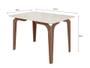 Imagem de Conjunto  Kira mesa 1,10 com 04 Cadeiras Amendoa 01A