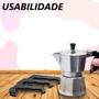 Imagem de Conjunto kit 2 cabos alça de cafeteira italiana de 06 cafes