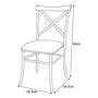 Imagem de Conjunto Kit 2 Cadeira Estilo Industrial Para Cozinha Ou Copa Com Encosto