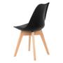 Imagem de Conjunto Kit 4 Cadeira Sala Jantar Saarinen Design Leda Preto
