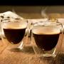 Imagem de Conjunto Kit 6 Copo De Café 90ml Isolante Vidro Duplo Expresso Chá Suco Design Moderno Transparente