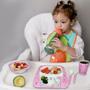 Imagem de Conjunto Kit Alimentação Bebê Infantil Design Com Desenhos Bowl Copo Prato Divisória