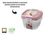 Imagem de Conjunto Kit Com 3 Potes Herméticos De Plastico 800ml Verde ou Rosa Sanremo Ideal para Marmita