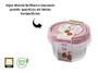 Imagem de Conjunto Kit Com 3 Potes Redondos Herméticos De Plastico 620ml Verde ou Rosa Sanremo