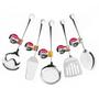 Imagem de Conjunto Kit Cozinha Utensílios Inox 5 Peças Premium 26cm