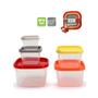 Imagem de Conjunto Kit De 5 Potes Com Tampa Para Marmita E Alimentos
