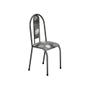 Imagem de Conjunto Kit Jogo 4 Cadeiras Metal Aço Cozinha Sala de Jantar Almofadada