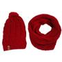 Imagem de Conjunto Kit Touca Pompom E Cachecol Liso Gola Infinita De Lã Tricot Elegante Para Frio Blogueira 