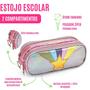 Conjunto Lancheira Térmica + Estojo Escolar Material Aulas Passeio Viagem Criança Infantil Menina Resistente Personagem Colorido Compartimentos - Shaolong Imagem de Conjunto Lancheira Térmica + Estojo Escolar Material Aulas Passeio Viagem Criança Infantil Menina Resistente Personagem Colorido Compartimentos