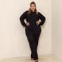 Imagem de Conjunto Lanzinha Pantalona Calça Reta e Blusa Com Capuz Plus Size