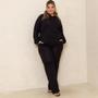 Imagem de Conjunto Lanzinha Pantalona Calça Reta e Blusa Com Capuz Plus Size