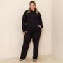 Imagem de Conjunto Lanzinha Pantalona Calça Reta e Blusa Com Capuz Plus Size