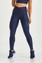Imagem de Conjunto Legging Atletika com Passante + Top Cropped Atletika com Silk CajuBrasil Azul Eclipse M 40/42