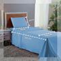 Imagem de Conjunto Lençol Cama Solteiro 3 Peças 400 com Elástico e Fronha Toque Macio