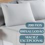 Imagem de Conjunto Lencol Queen Size Casa Blanca Algodao 200 Fios