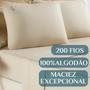 Imagem de Conjunto Lencol Queen Size Casa Blanca Algodao 200 Fios