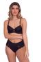 Imagem de Conjunto lingerie  3 Pregas com calcinha lateral de renda fio duplo