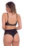 Imagem de Conjunto lingerie  3 Pregas com calcinha lateral de renda fio duplo