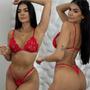 Imagem de Conjunto Lingerie Bordado Sem Bojo Sem Aro Calcinha Fio Sensual