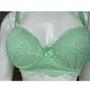 Imagem de Conjunto Lingerie Calcinha e Sutiã com Bojo e Renda Verde Limão