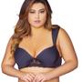 Imagem de Conjunto lingerie calcinha e sutiã plus size com alças largas em espuma 