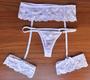 Imagem de Conjunto lingerie cinta-liga em renda