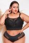 Imagem de Conjunto lingerie com renda Plus size