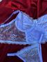 Imagem de Conjunto lingerie corset renda branco- Tamanho Único 