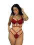 Imagem de Conjunto lingerie Cropped com tule strep