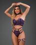 Imagem de Conjunto Lingerie Cropped Sexy com Bojo e Calcinha Fio