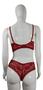 Imagem de Conjunto Lingerie em Renda Frente Detalhe Tule BRANCO, PRETO, ROXO, RUBI, VERMELHO