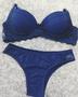 Imagem de Conjunto Lingerie feminino azul marinho