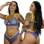 Conjunto Lingerie Feminino Íntimo Duas Cores De Renda Cropped Calcinha Sutiã Calesson Sem Bojo - Lelu Modas Imagem de Conjunto Lingerie Feminino Íntimo Duas Cores De Renda Cropped Calcinha Sutiã Calesson Sem Bojo