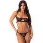 Imagem de Conjunto Lingerie Feminino Meia Taça Sutiã Com Aro Calcinha Regulável Gringa Blogueira