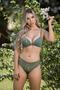 Imagem de Conjunto Lingerie Liso , Bojo sem aro com calcinha fio rendada