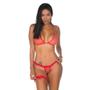 Imagem de Conjunto Lingerie Pimenta com Perneira em Renda