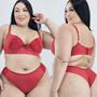 Imagem de Conjunto Lingerie Plus Size Com Bojo Calcinha Fio Sexy Moda Feminina