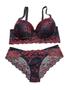 Imagem de Conjunto Lingerie Plus Size com Bojo Sensual de Renda Luxo Conforto