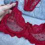 Imagem de Conjunto Lingerie Sem bjo Com Aro Tule Rendado Sensual Com Fecho Delicado Sexy