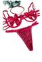 Imagem de Conjunto lingerie sex laço,em tule, sutia com alças regulaveis,