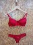 Imagem de Conjunto lingerie vermelha com bojo