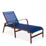 Imagem de Conjunto Linha Leve 9 Peças com Ombrelone Grátis - Marrom/Azul Marinho
