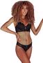 Imagem de Conjunto Liso de Lingerie Com Calcinha com Detalhes em Renda