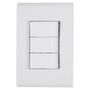 Imagem de Conjunto Liz Placa 4x2 + 3 Interruptores Simples 10A 250V Branco Tramontina