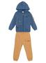 Imagem de Conjunto Longo Brandili 55928 Infantil Dino Com Capuz Moletom T. 01/03