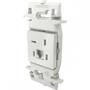 Imagem de Conjunto Lorenzetti Zuli 4X2 Branco Sem Placa(1Tomada Rj11) Lz050