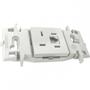 Imagem de Conjunto Lorenzetti Zuli 4X2 Branco Sem Placa(1Tomada Rj11) Lz050