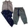 Imagem de Conjunto Luc.Boo Com Colete Bichinhos Azul Inverno